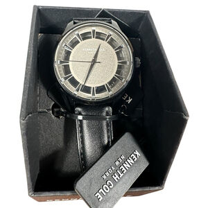 Kenneth Cole New York Men's Transparency Dial Watch Leather Band
